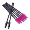 Picture of GoWorth 200 PCS Disposable Eyelash Mascara Brushes Makeup Brush Wands Applicator Makeup Kits(Rose Red & Black)