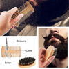 Picture of Beard Kit,Beard Growth Kit,Beard Grooming Kit w/Beard Mustache Wax,Beard Growth Oil,Beard Balm,Beard Wash/Shampoo,Brush,Comb,Scissor,Storage Bag,E-Book,Beard Care & Trimming Kit Gifts for Men Him