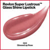 Picture of Revlon Super Lustrous Glass Shine Lipstick, Flawless Moisturizing Lip Color with Aloe, Hyaluronic Acid and Rose Quartz, Glossed Up Rose (003), 0.15 oz
