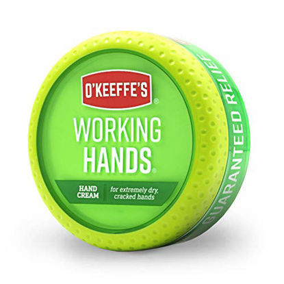 Picture of O'Keeffe's Working Hands Hand Cream, 3.4oz Jar with Working Hands Night Treatment Hand Cream Sample, White, 104992