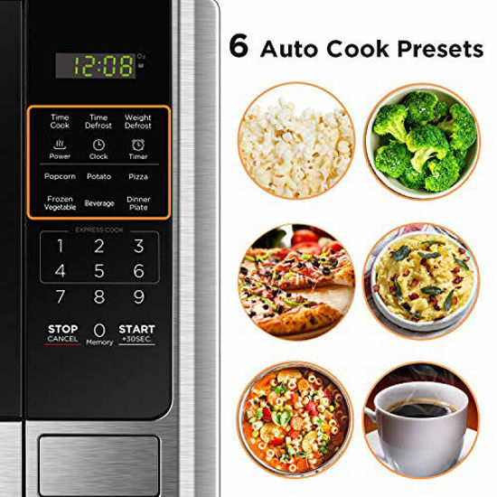 GetUSCart BLACK DECKER Digital Microwave Oven with Turntable Push