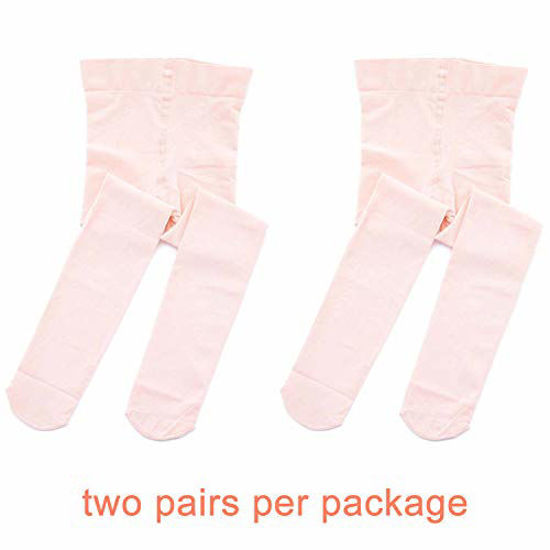 Picture of STELLE Girls' Ultra Soft Pro Dance Tight/Ballet Footed Tight (Toddler/Little Kid/Big Kid), 2-BP, XXS