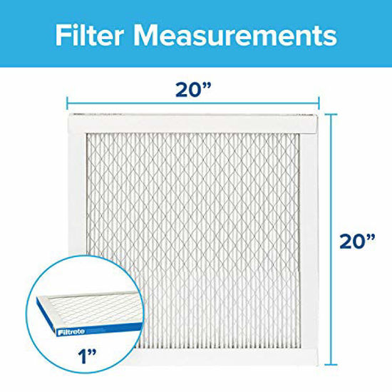 Picture of Filtrete 20x20x1, AC Furnace Air Filter, MPR 1900, Healthy Living Ultimate Allergen, 2-Pack (exact dimensions 19.69 x 19.69 x 0.78)