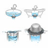 Picture of LEKEYE Drain Hair Catcher/Bathtub Drain Cover/Drain Protector for Pop-Up & Regular Drains(Patented Product)