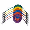 Picture of Neewer 6-Pack Audio Mic Cable Cords 24.9 feet/7.6 Meters -XLR Male to XLR Female Colored Snake Cables (Purple/Red/Blue/Orange/Yellow/Green)