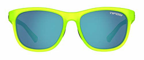 Picture of Tifosi Optics Swank Sunglasses (Satin Electric Green/Smoke Bright Blue lenses)