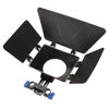 Picture of Fotga ABS Plastic Basis Matte Box with 15mm Rail Rod Clamp Sunshade for Beginners Rail Rod Rig System Camera Cage Canon 5D 6D 7D Mark II III IV Fuijifilm X-A3 X-T10 X-pro 2 Panasonic GH3 GH4 GH5 etc