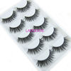 Picture of Luxurious 100% Siberian Mink Fur 3D False Eyelash LASGOOS Degisn Natural Messy Volume Cross Fake Eyelashes 5 Pairs/Box (A07)