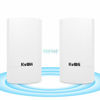 Picture of KuWFi 2-Pack Wireless Long Range WiFi Bridge 5.8G 900Mbps Point to Point Access Point Indoor/Outdoor AP CPE Kit Supports 2-3KM Anti-Interference for PTP/PTMP