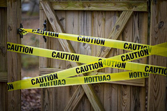 Picture of Premium Yellow Caution Tape  3 inch x 1000 feet  Bright Yellow w/ Bold Black Text  3" wide for Maximum Readability  Strongest & Thickest Tape  For Danger/Hazardous areas