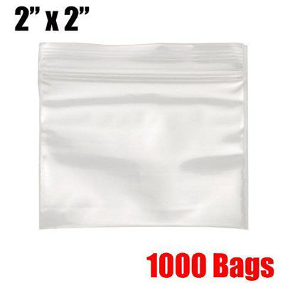 Picture of iMBAPrice 1000 - (2'' x 2'') Clear Reclosable Zipper Bags, Total 1000 Bags