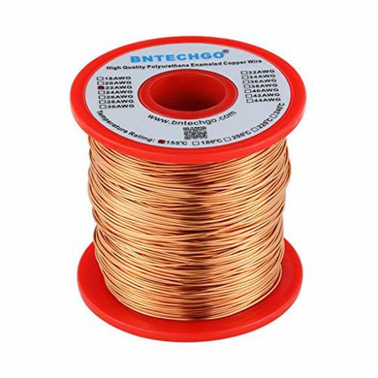 Magnet Wire, 22 AWG Enameled Copper - 8 Spool Sizes