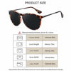 Picture of WOWSUN Polarized Sunglasses for Women Vintage Retro Round Mirrored Lens