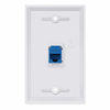 Picture of Ethernet Wall Plate 1 Port - BUPLDET Cat6 Ethernet Port Wall Plate Female to Female - Blue