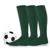 Picture of Soxnet Acrylic Unisex Soccer Sports Team Cushion Socks 3 Pack (Large (10-13), Dk Green)