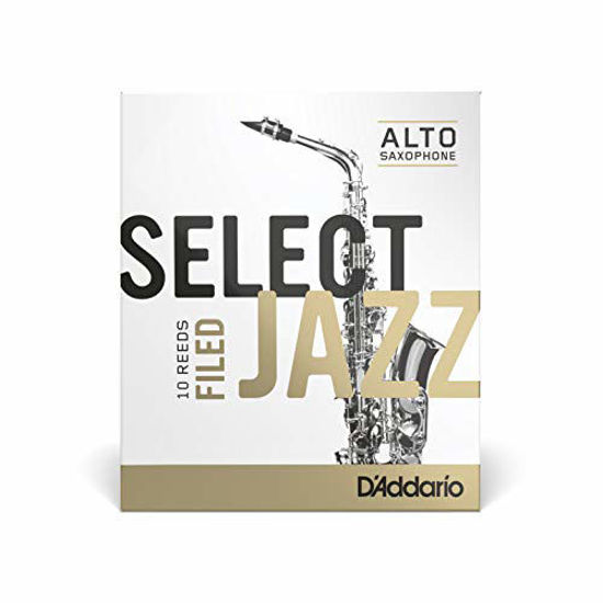 Picture of Rico Select Jazz Alto Sax Reeds, Filed, Strength 3 Soft