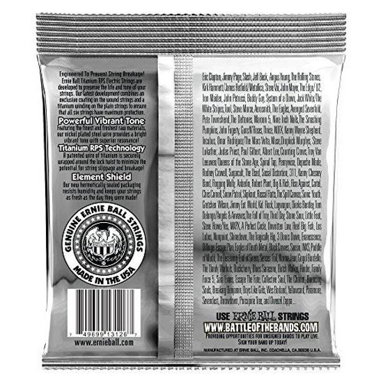 Picture of Ernie Ball Coated Electric Titanium RPS Not Even Slinky Set, .012 - .056