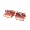 Picture of JUSLINK Oversized Sunglasses for Women Men, Square Flat Top Fashion Shades (Champagne)