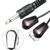 Picture of uxcell IR Infrared Emitter Extension Cable 9.8ft Long 45 Degree Emission Angle 3.5mm Jack Dual Black Head 5pcs