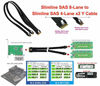 Picture of Slimline SAS (SFF-8654) 8i to Slimline SAS (SFF-8654) 4i 2-Port Y-Cable