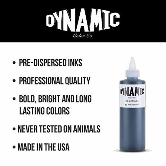 Picture of Dynamic Lime Green Tattoo Ink Bottle 4oz