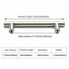 Picture of 15 Pack homdiy Brushed Nickel Cabinet Hardware Cabinet Pulls - HD201SN Cupboard Handles Modern Cabinet Door Handles 7-1/2inch Hole Center Modern T-Bar Pulls