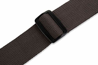 Picture of Levy's Leathers MSSC8-BRN Signature Series Cotton Guitar Strap, Brown