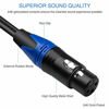 Picture of DISINO Dual Female XLR to 1/4 inch(6.35mm) TRS Stereo Male Plug Y-Splitter Cable, Unbalanced 2-XLR Female to Quarter inch Adapter Patch Cord - 10 Feet /3 Meters