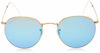 Picture of Ray-Ban Unisex-Adult RB3447 Metal Sunglasses, Matte Gold/Polarized Blue Flash, 50 mm