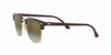 Picture of Ray-Ban Unisex-Adult RB 3016 Clubmaster Sunglasses, Shiny Red Havana/Green Flash Gradient, 51 mm