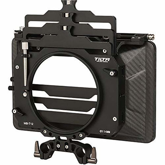 Picture of TILTA MB-T12 4×5.65 Carbon Fiber Matte Box(clamp-on) 15mm LWS Rod Clamp Included,Suitable for Studio and Cinema Cameras for PL Mount