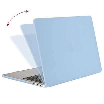 Picture of MOSISO MacBook Pro 13 inch Case 2019 2018 2017 2016 Release A2159 A1989 A1706 A1708, Plastic Hard Case&Keyboard Cover&Screen Protector&Storage Bag Compatible with MacBook Pro 13 inch, Airy Blue