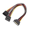 Picture of Cable Matters 3-Pack 15 Pin SATA Power Splitter Cable 8 Inches