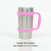 Picture of F-32 Handle | 19 COLORS | 20oz or 30oz size available | Fits YETI, BEAST, OZARK TRAIL, RTIC (PREVIOUS DESIGN) Rambler & More Tumbler Travel Mug | BPA FREE (20OZ, PRETTY PINK)