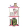 Picture of Furinno Turn-N-Tube 3-Tier Reversible Corner Display Rack Multipurpose Shelving Unit, Pink/White