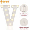 Picture of LED Marquee Letter Lights Alphabet Light Up Sign for Wedding Home Party Bar Decoration V