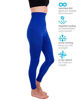 Picture of Homma Activewear Thick High Waist Tummy Compression Slimming Body Leggings Pant (Small, Royal)