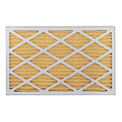 Picture of FilterBuy 13x20x1 MERV 11 Pleated AC Furnace Air Filter, (Pack of 2 Filters), 13x20x1 - Gold