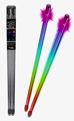 Picture of Light Stix LED Light Up Drumsticks (Rainbow)| Multiple Colors Each Beat!