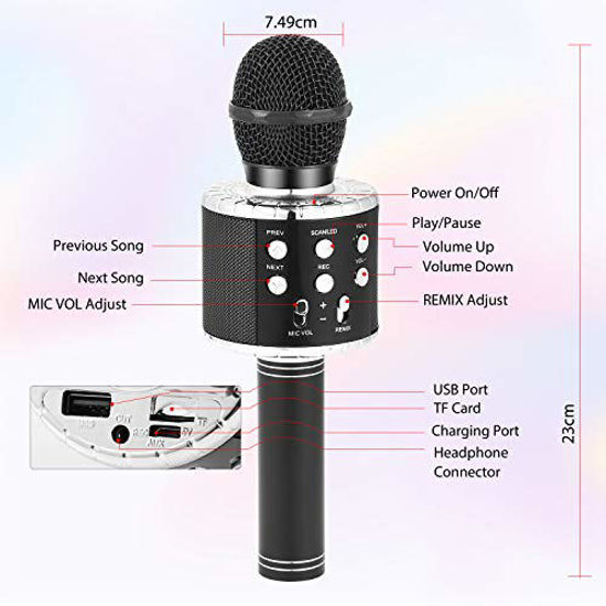 Fede wireless bluetooth karaoke microphone new arrivals