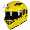 Picture of ILM Motorcycle Dual Visor Flip up Modular Full Face Helmet DOT 6 Colors (L, YELLOW)