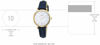 Picture of Fossil Women's Carlie Mini Quartz Leather Three-Hand Watch, Color: Rose/Blue (Model: ES4502)