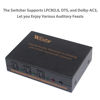 Picture of TOSLINK/SPDIF Optical Audio 3X1 Switcher with 5.1CH Decoder for Analog L/R and Headphone Outputs