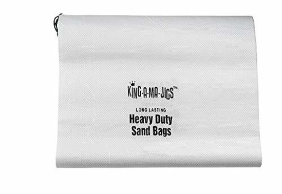 Sand Bags (12 Pack) Empty Sandbags with Ties, Heavy Duty, UV Treated (14 x  25) Non-Slip Empty Bags for Sand - (12 Pack)