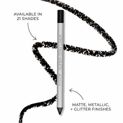 Picture of Wunder2 SUPER-STAY LINER Makeup Eyeliner Pencil Long Lasting Waterproof Eye Liner, 0.2 Gram, Glitter Emerald, 1 Count