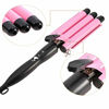 Picture of Hair Curling Iron 1 inch 3 Barrel Hair Crimper Ceramic Two Gear Temperature Control Hair Waving Styling Tools