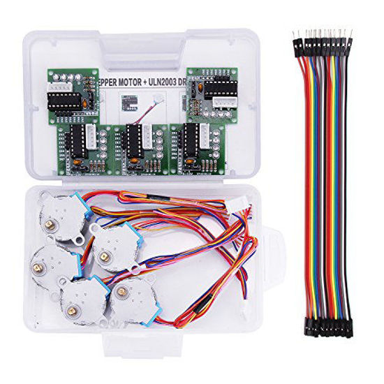 Picture of LAFVIN 5 Sets 28BYJ-48 ULN2003 5V Stepper Motor + ULN2003 Driver Board for Arduino