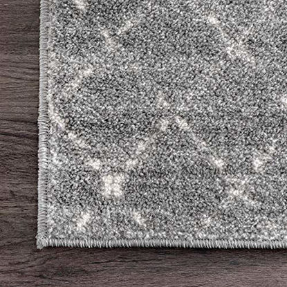 Picture of nuLOOM Moroccan Blythe Area Rug, 4 feet x 6 feet, dark grey