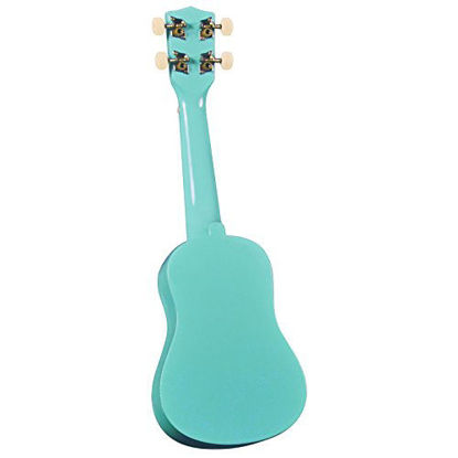 Picture of Diamond Head, 4-String Soprano Ukulele, Turquoise (DU-116)