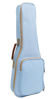 Picture of HOT SEAL 10MM Leather Handles Thick Durable Colorful Ukulele Case Bag with Storage (26in, Light blue)